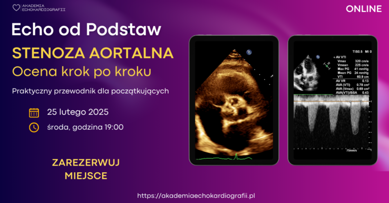 Echo od podstaw – Kurs 6. Stenoza aortalna krok po kroku